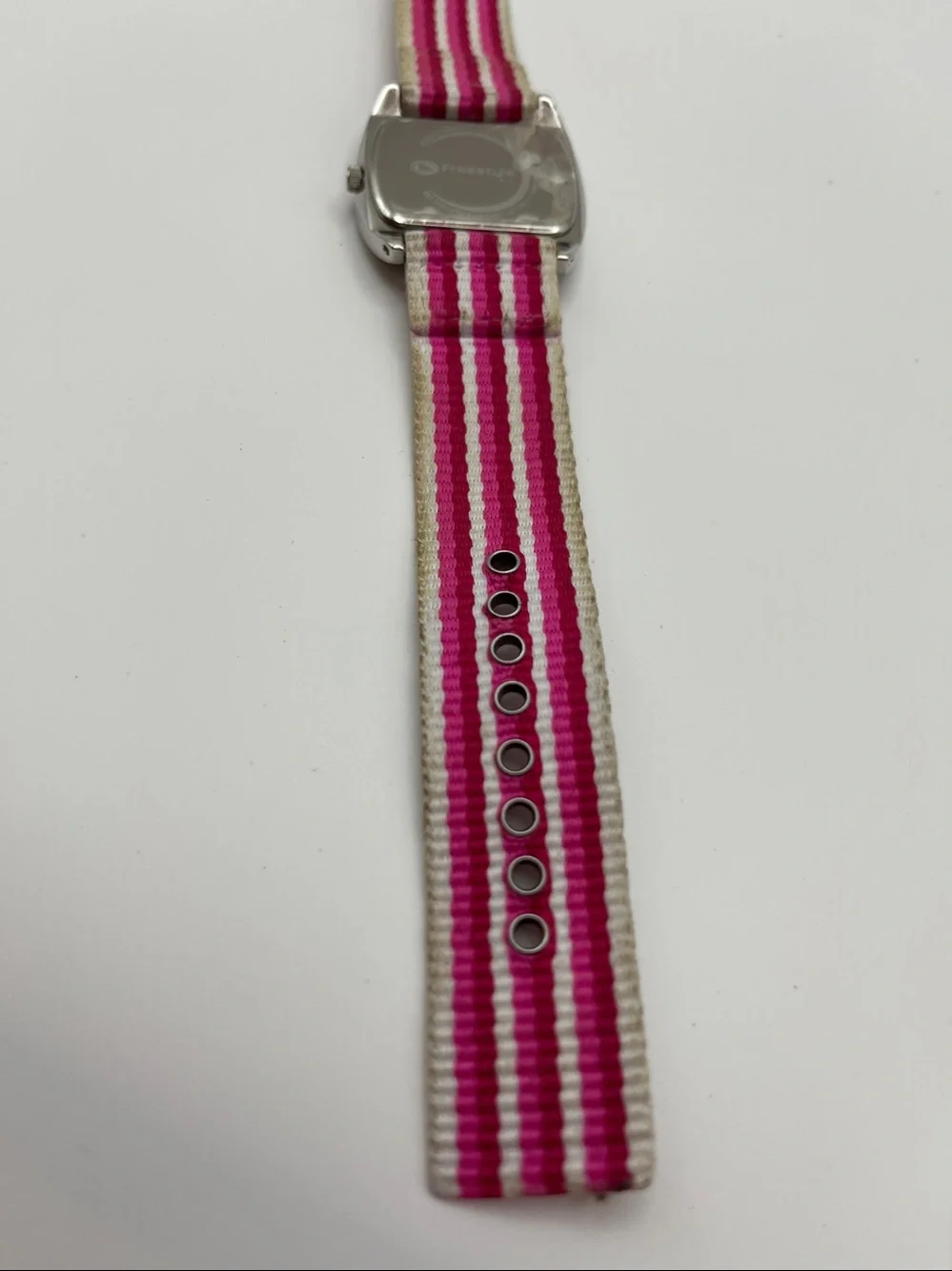 Freestyle Pink and White Stripe Ladies Sport Watch